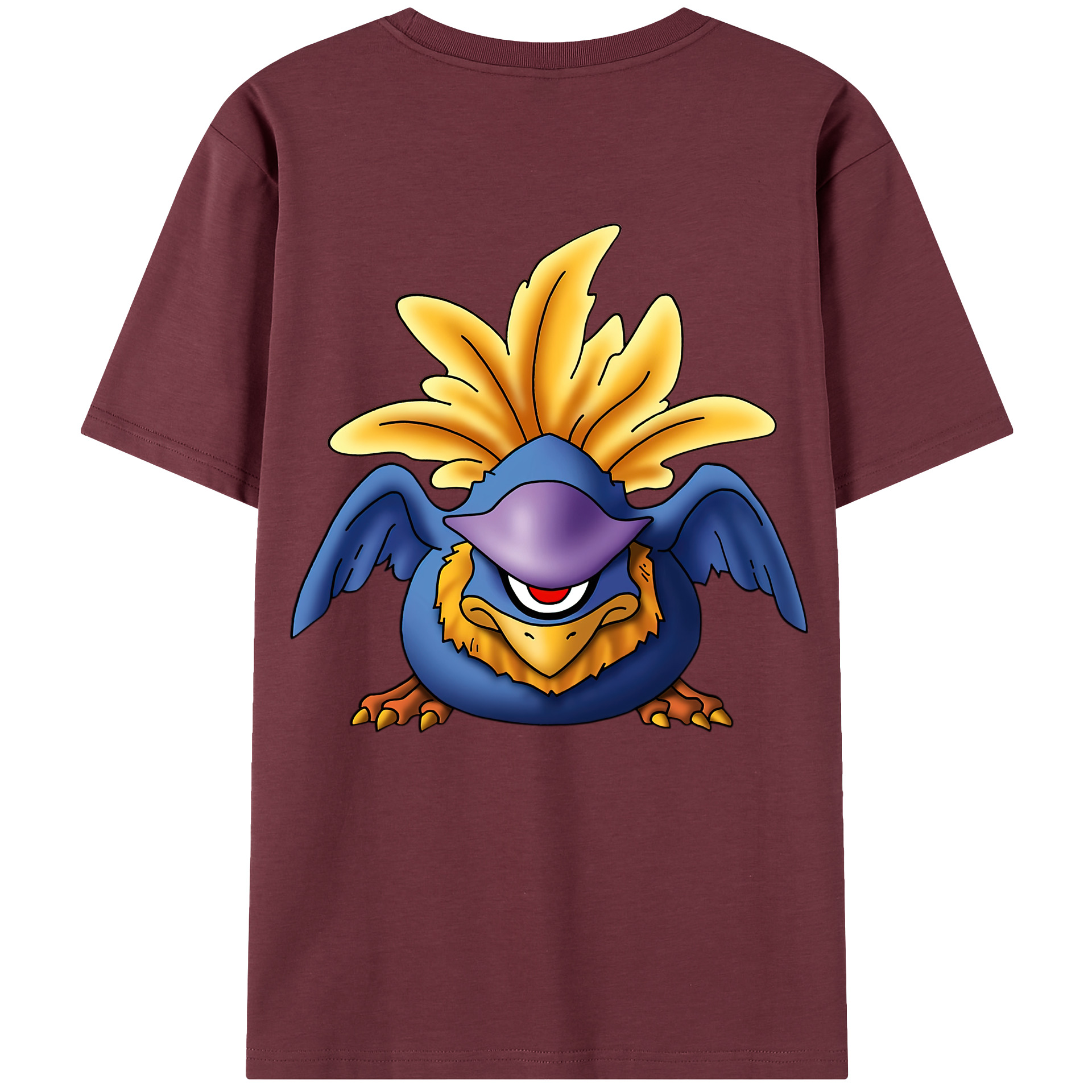 （画像用） ドラゴンクエスト Doragon Kuesuto Dragon Quest 綿100％半袖Tシャツ（背面プリント）